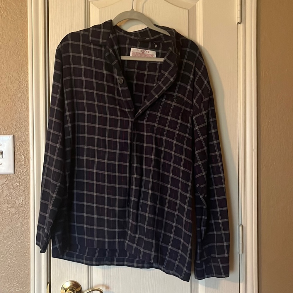 Medium women’s flannel from Merona.